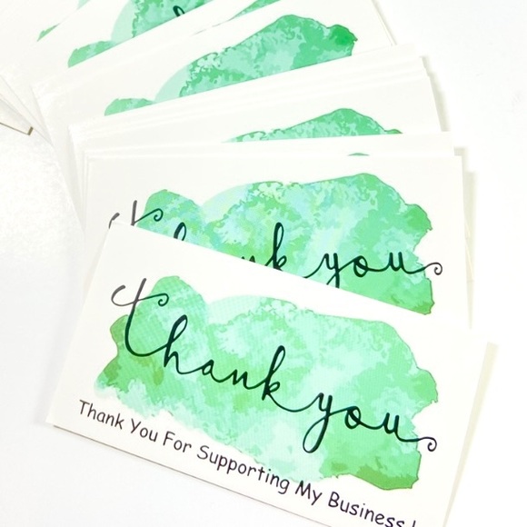 25 Thank You Cards. Small Business Cards. Shipping Supplies. Product Packaging - Picture 3 of 8